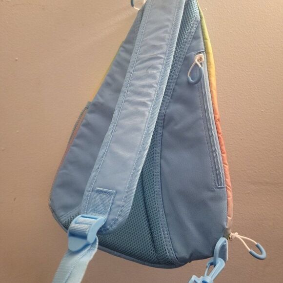 Sun Squad Adult Multicolor Ombre 12 Can Sling Cooler Backpack Bag One Size - Picture 4 of 8